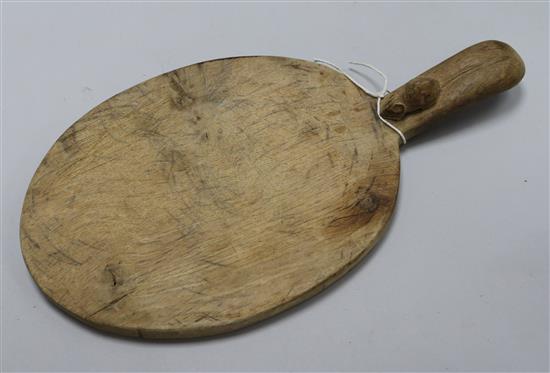 A Mouseman cheeseboard, 38cm